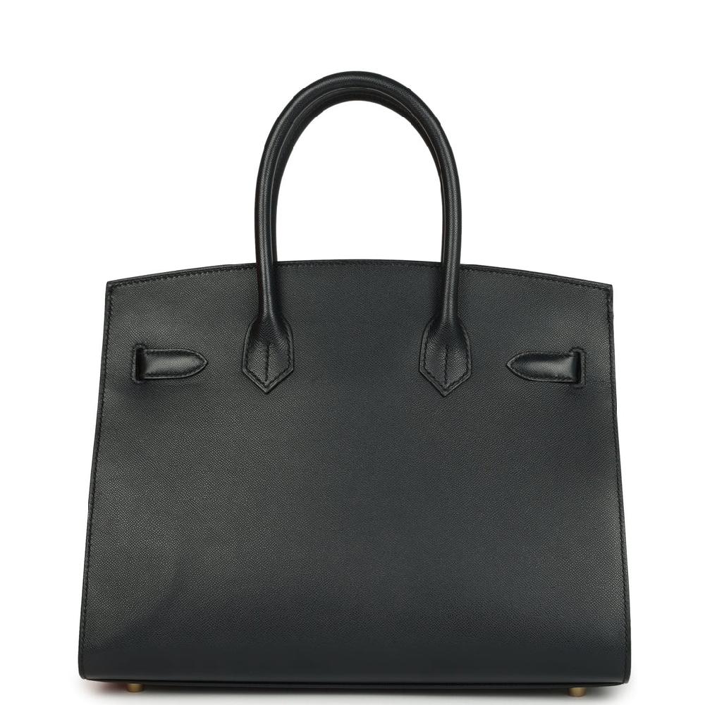 Pre-owned Hermes Birkin Sellier 30 Bleu Minuit Monsiuer Gold Hardware