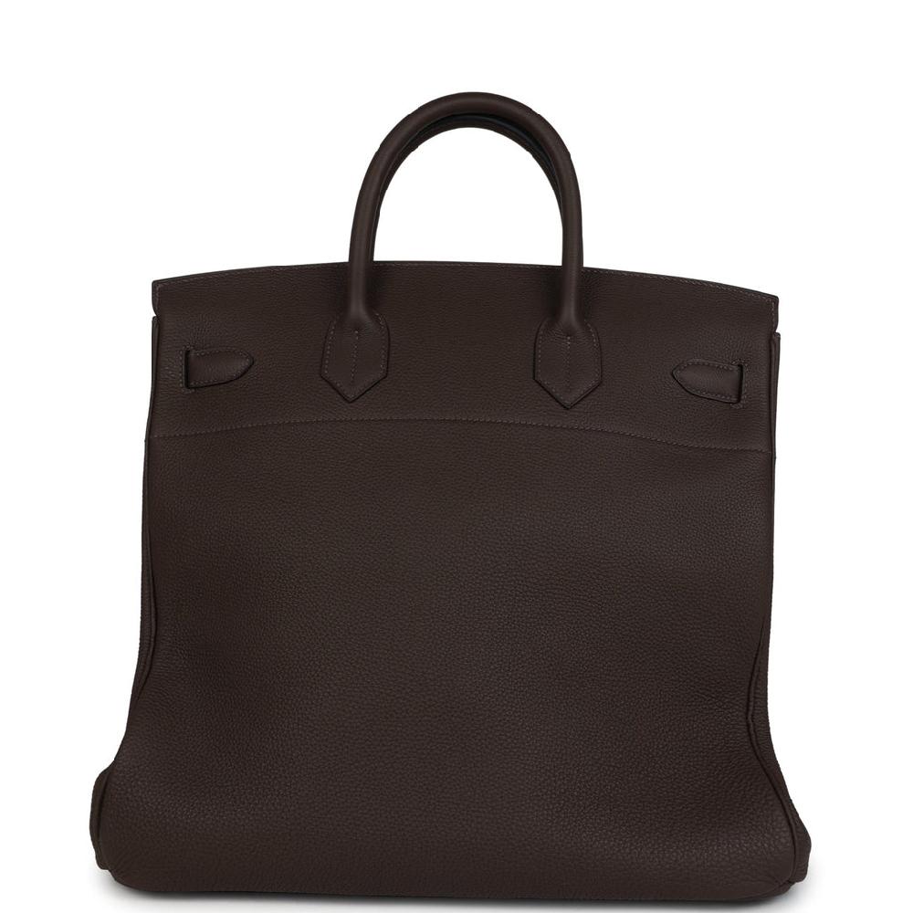 Pre-owned Hermes HAC Birkin 40 Ecorce Togo Palladium Hardware