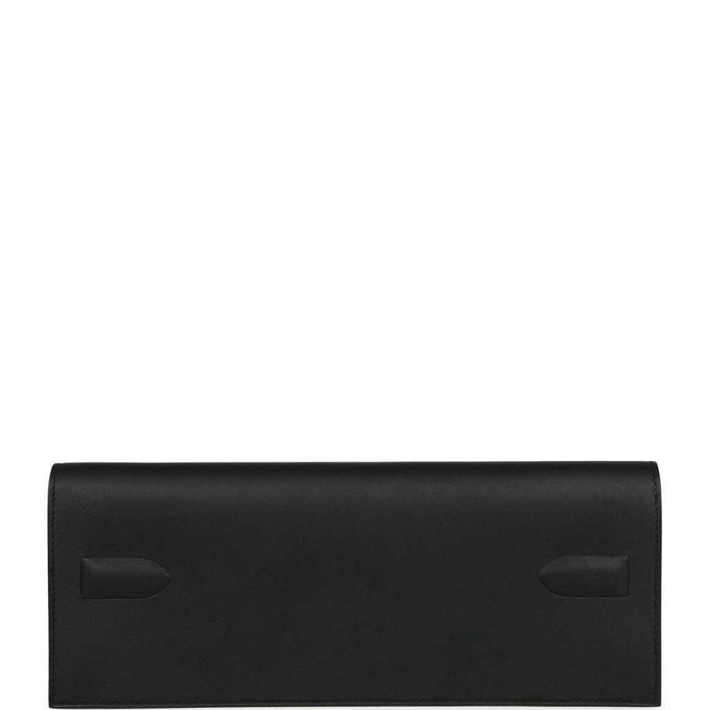 Pre-owned Hermes Shadow Kelly Cut Black Swift