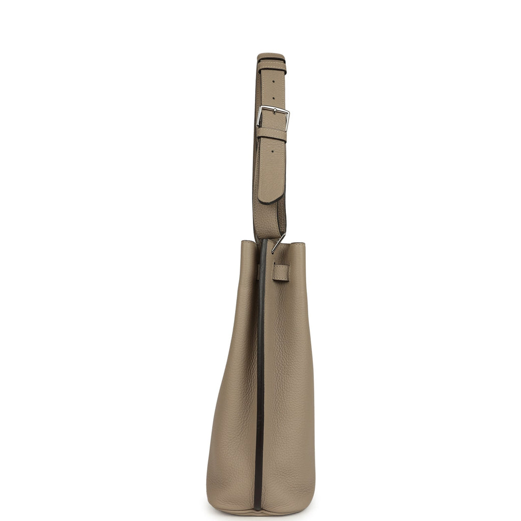 Pre-owned Hermes So Kelly 22 Gris Tourterelle Togo Palladium Hardware