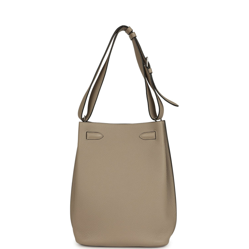 Pre-owned Hermes So Kelly 22 Gris Tourterelle Togo Palladium Hardware