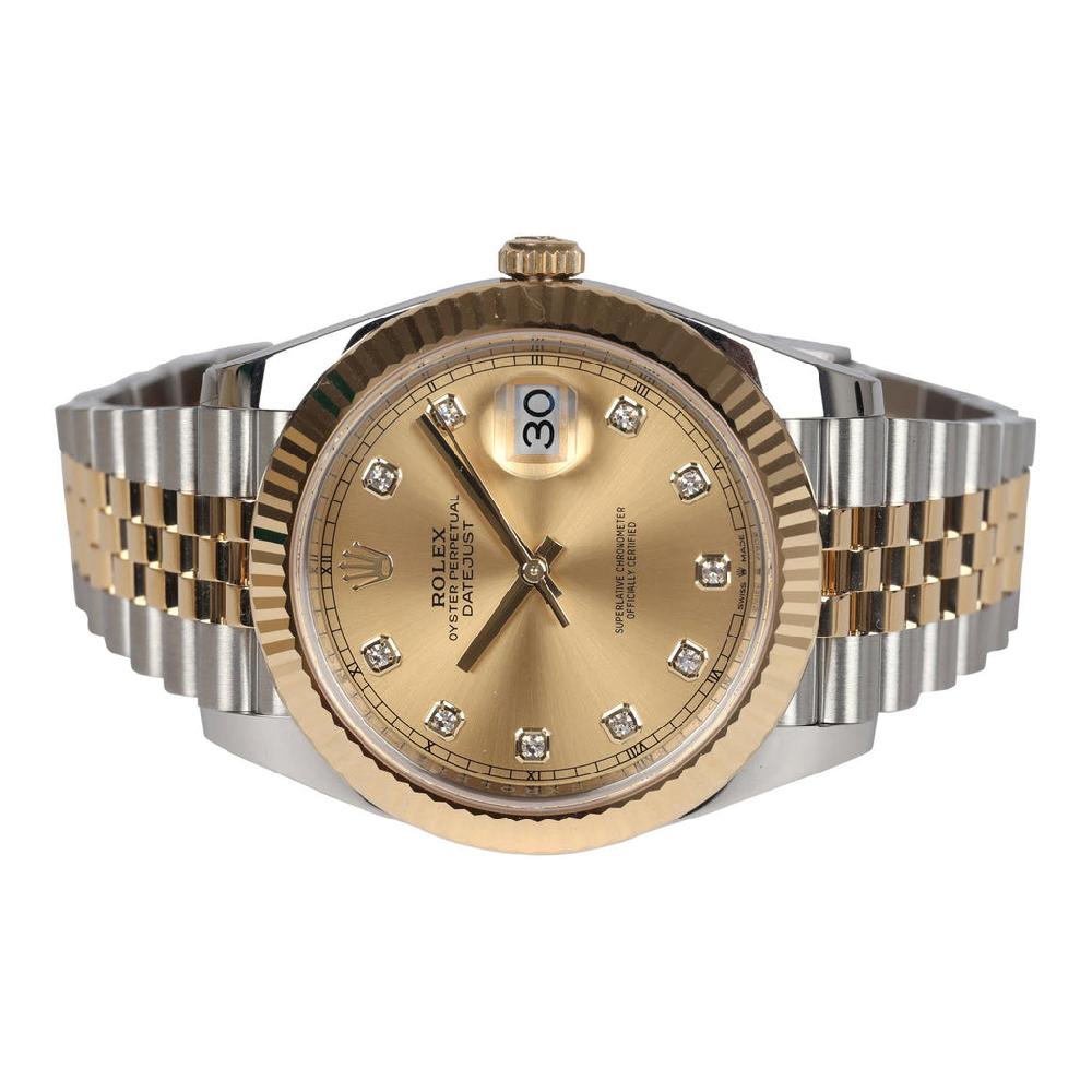 Rolex Oyster Perpetual Datejust 41 Watch Oystersteel/Yellow Gold Hardware & Diamonds