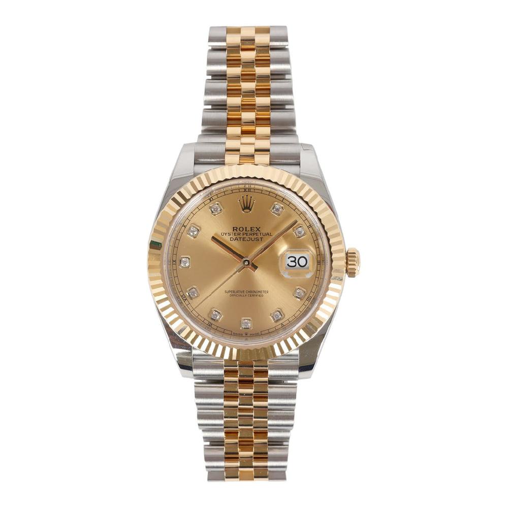 Rolex Oyster Perpetual Datejust 41 Watch Oystersteel/Yellow Gold Hardware & Diamonds