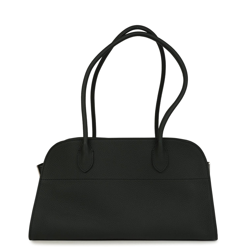 The Row Shoulder Margaux 12 Dark Pine Calfskin Silver Hardware