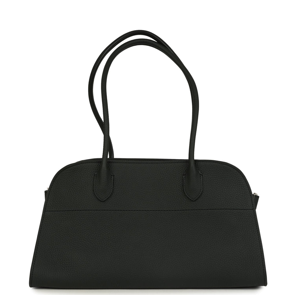 The Row Shoulder Margaux 12 Dark Pine Calfskin Silver Hardware