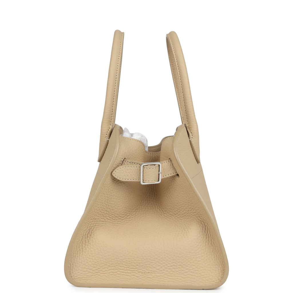 The Row Soft Margaux 10 Bag Boulder Calfskin Silver Hardware