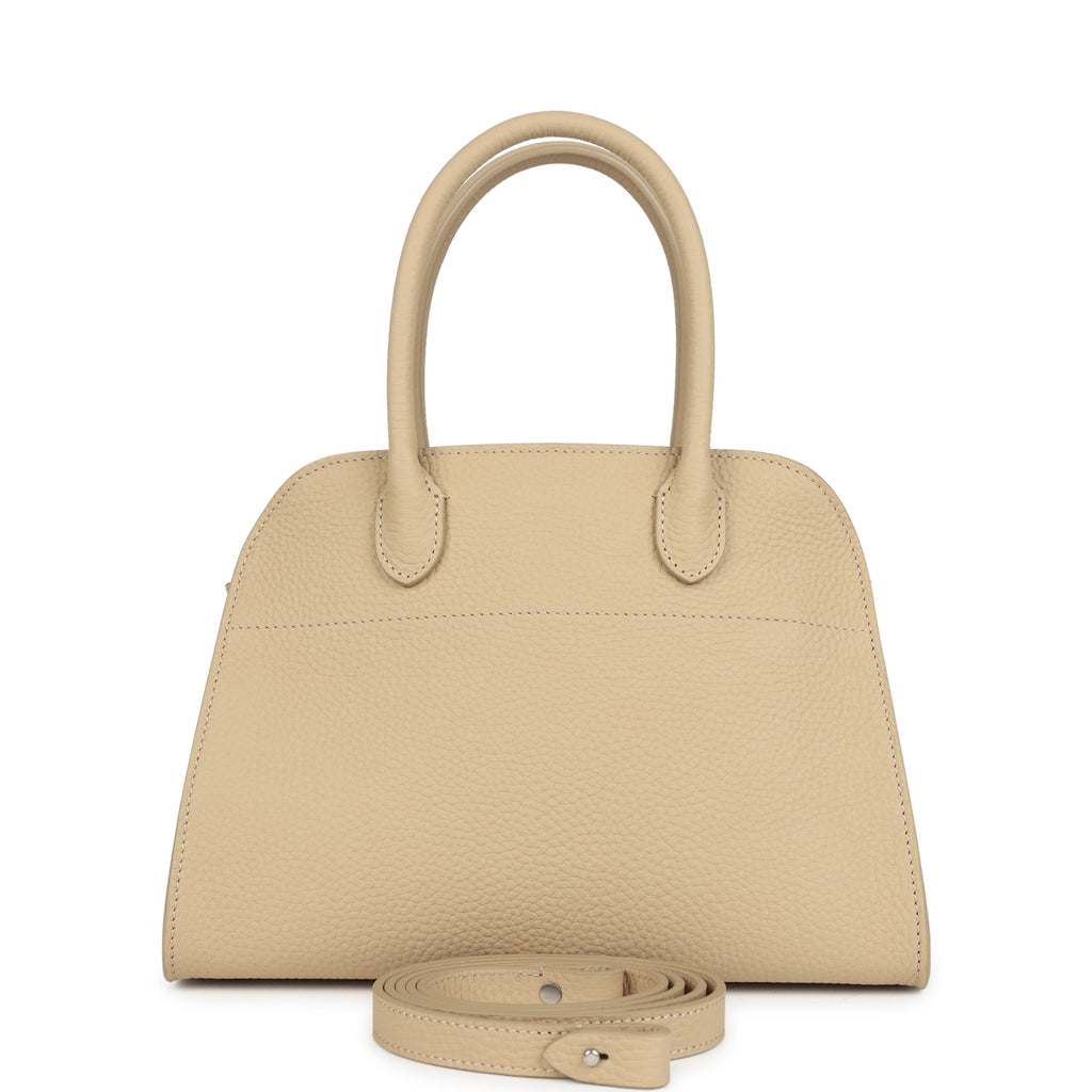 The Row Soft Margaux 10 Bag Boulder Calfskin Silver Hardware