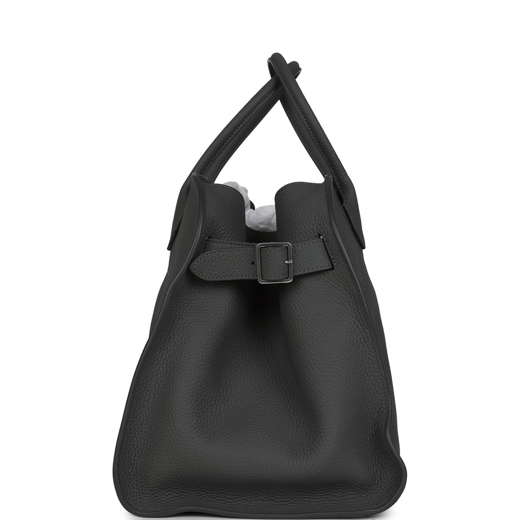 The Row Soft Margaux 15 Bag Timouse Grey Calfskin Silver Hardware