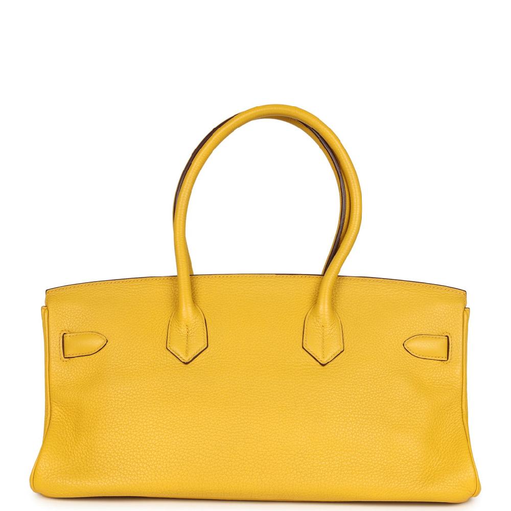 Vintage Hermes Shoulder Birkin 42 JPG Soleil Clemence Palladium Hardware