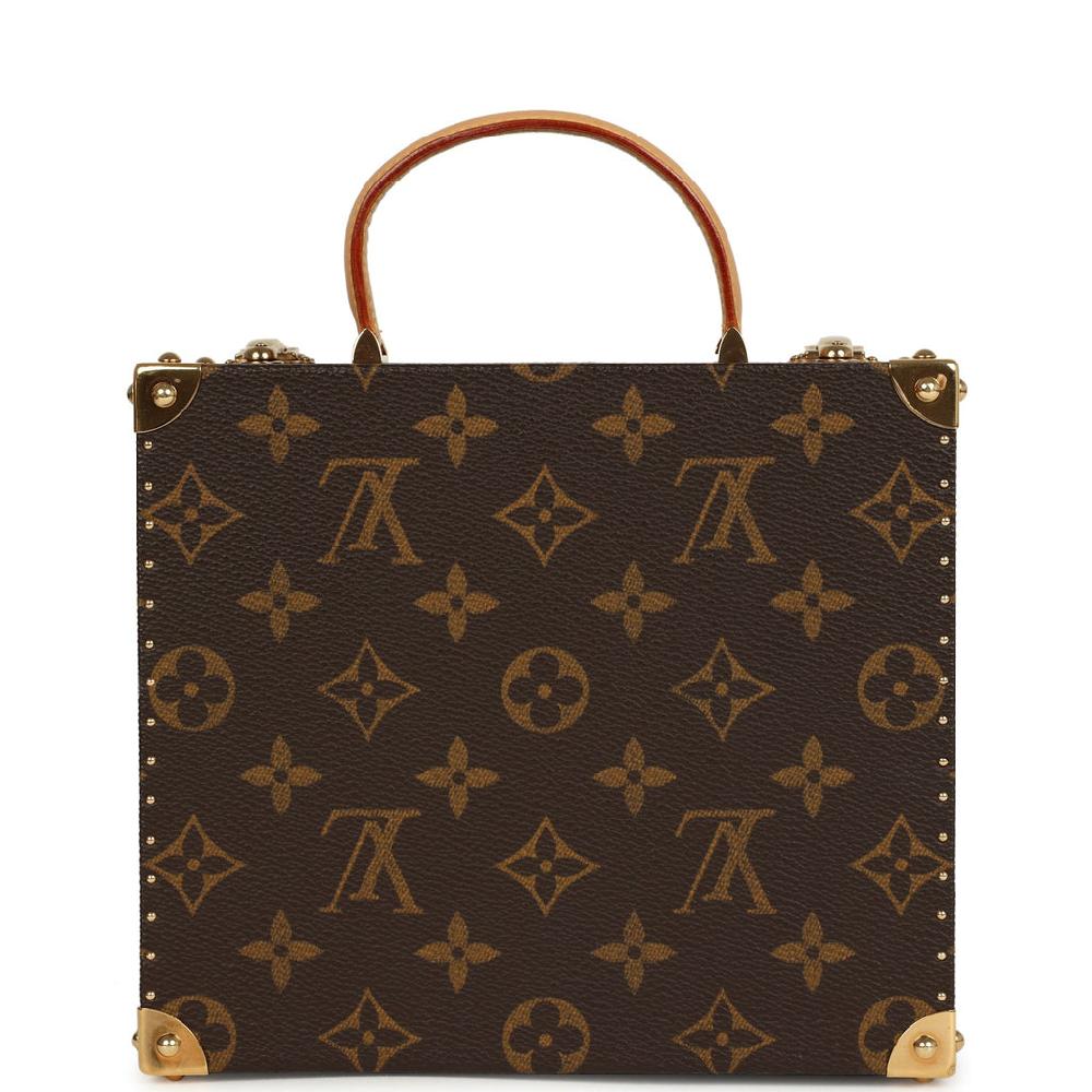 Vintage Louis Vuitton X Takashi Murakami Flower Head Jewelry Trunk Brown Multi Monogram Brass Hardware