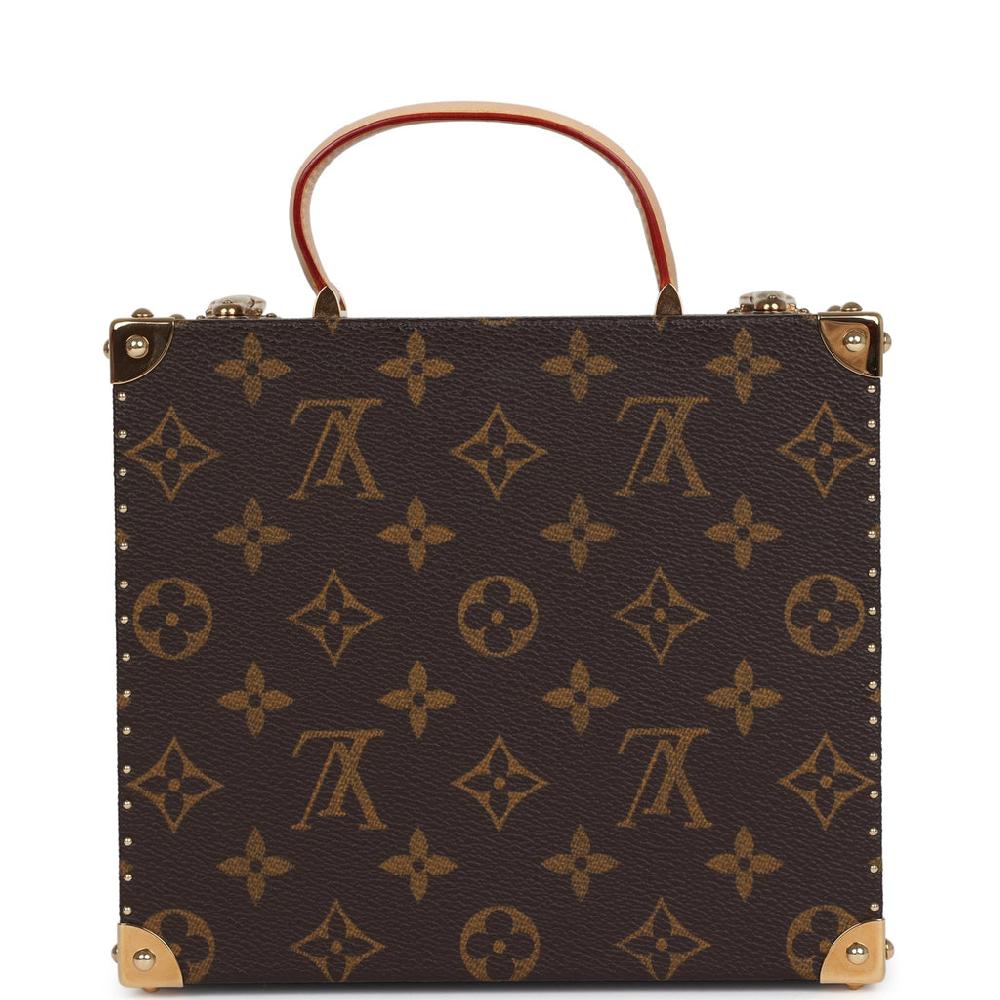 Vintage Louis Vuitton X Takashi Murakami Hands Jewelry Trunk Brown Multi Monogram Hands Brass Hardware