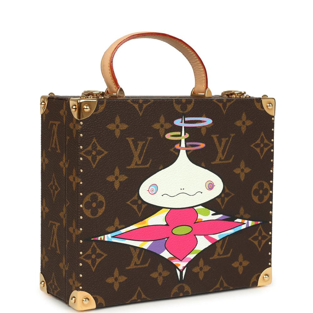 Vintage Louis Vuitton X Takashi Murakami Onion Head Jewelry Trunk Brown Multi Monogram Brass Hardware