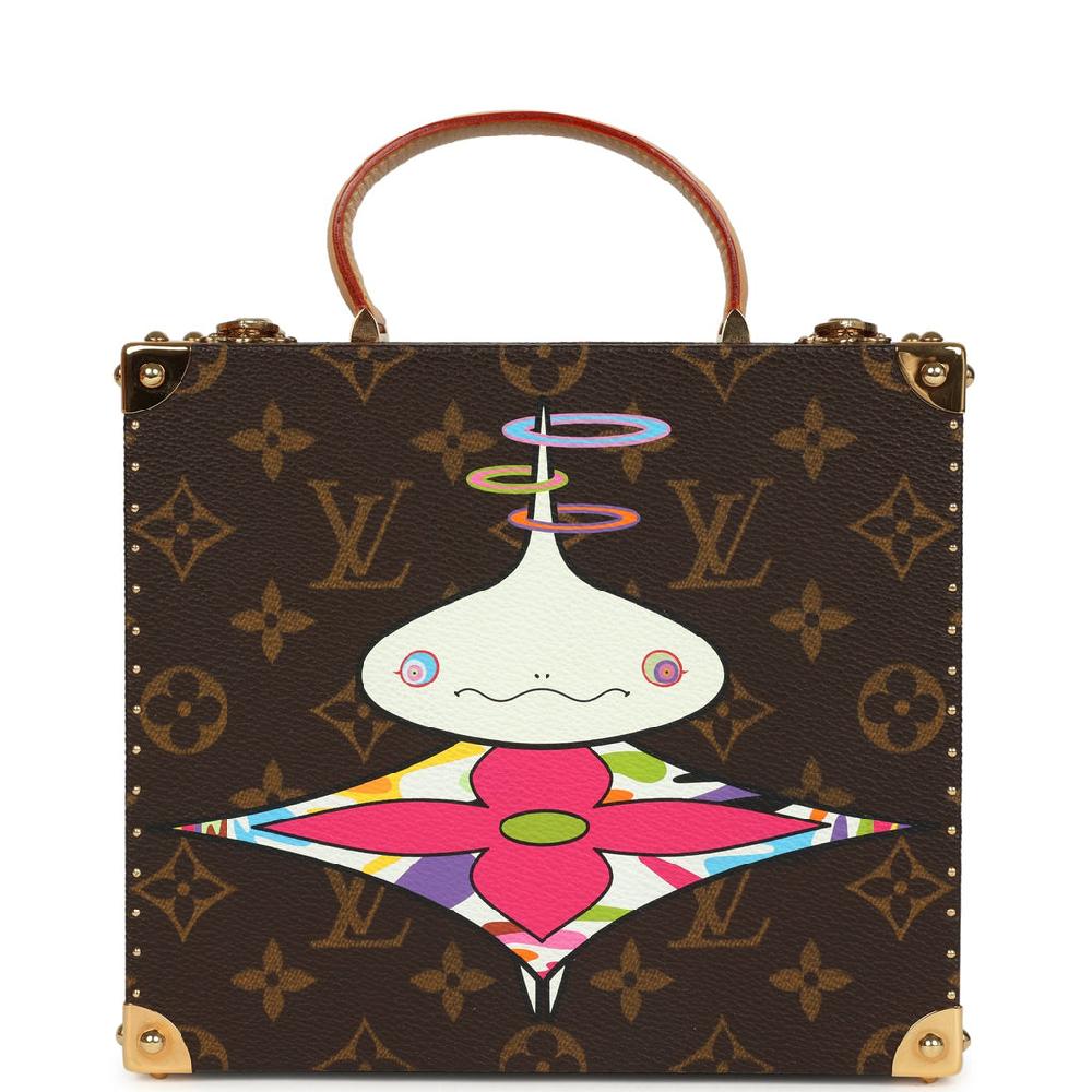 Vintage Louis Vuitton x Takashi Murakami Onion Head Jewelry Trunk Brown Multi Monogram Brass Hardware