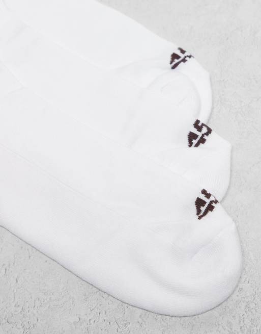 4505 3 Pack 2 Stripe Quick Dry Crew Socks In White And Chocolate