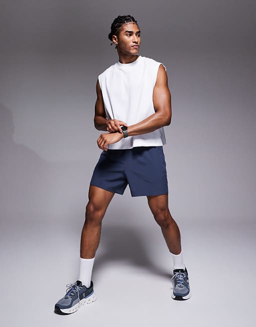 4505 Cotton Cropped Lifting Tank With Quick Dry Finish In White