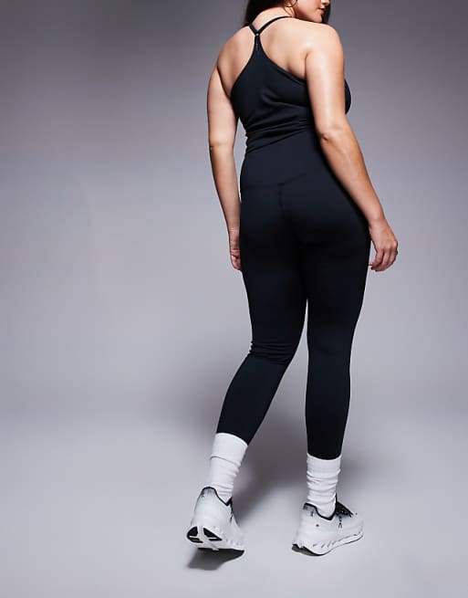 4505 Curve Icon active bum sculpt high waist gym legging with inner pocket in black