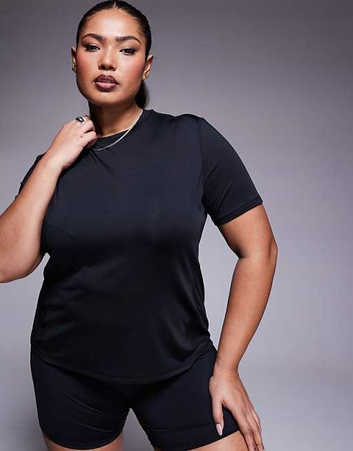 4505 Curve Icon active quick dry performance t-shirt in black
