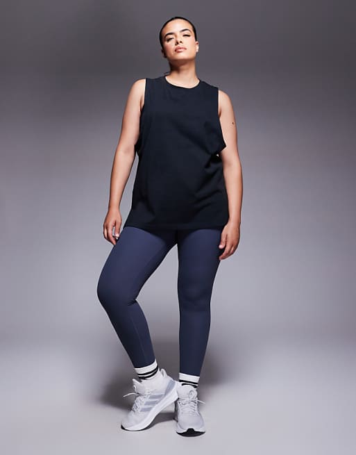 4505 Curve Icon Cotton Drop Armhole Vest With Quick Dry Finish In Black