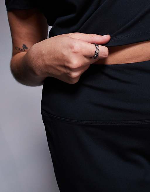 4505 Curve Icon Soft Touch High Waist Wide Leg Dance Pant In Black