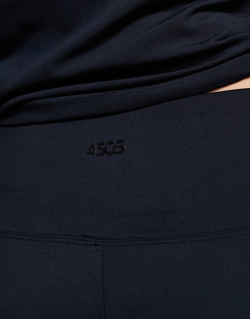 4505 Curve Icon Soft Touch High Waist Wide Leg Dance Pant In Black