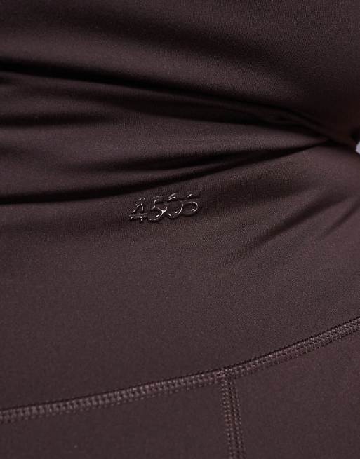 4505 Curve Icon Soft Touch High Waist Yoga Legging In Chocolate
