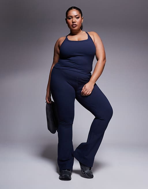 4505 Curve Icon Soft Touch Yoga Set In Midnight Navy