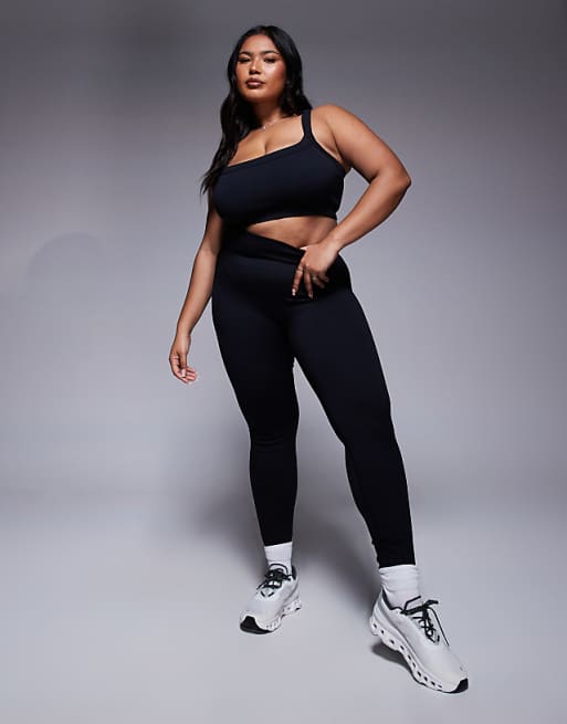 4505 Curve Seamless Sculpting Medium Support Sports Bra In Black