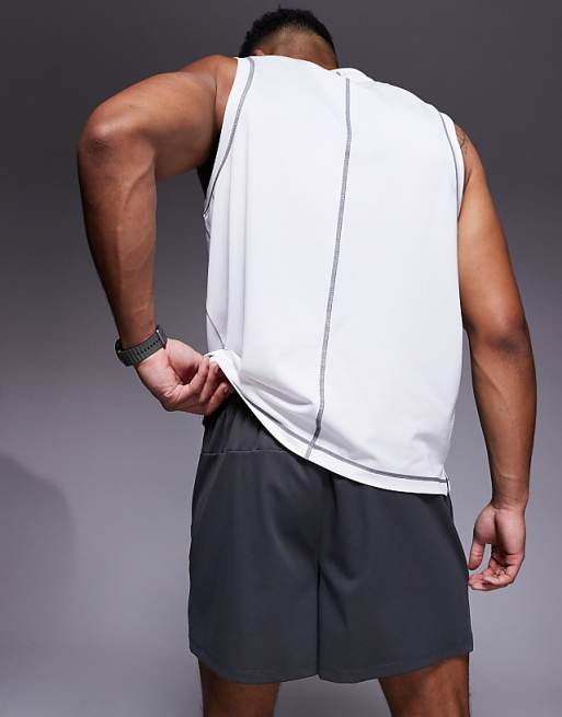 4505 Heavy Lifting Graphic Training Shorts With Zip Pockets In Graphite