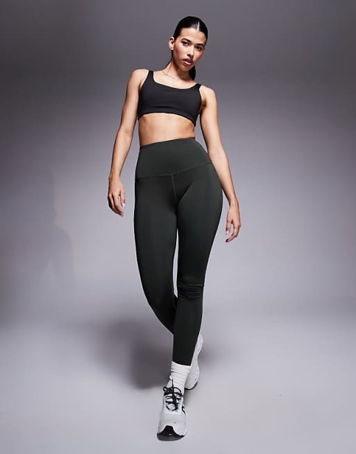 4505 Hourglass Icon active bum sculpt high waist gym legging with inner pocket in khaki