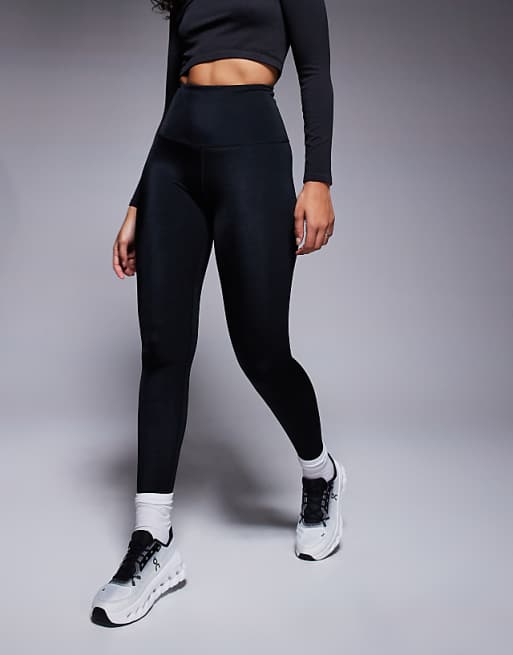 4505 Hourglass Icon Active Bum Sculpt High Waist Gym Legging With Inner Pocket In Black High Shine