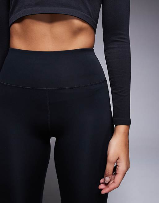 4505 Hourglass Icon Soft Touch High Waist Yoga Legging In Black
