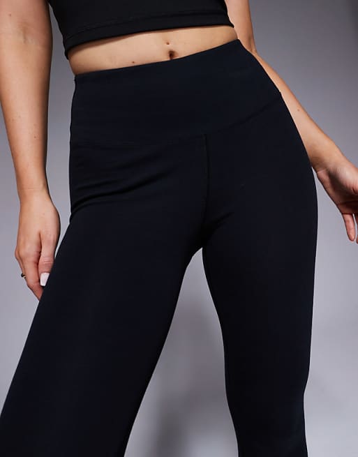 4505 Hourglass Icon Soft Touch High Waist Yoga Legging In Black