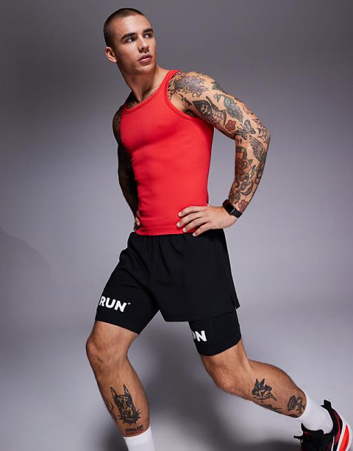 4505 Icon 3 Inch Quick Dry Running Shorts With Back Phone Pocket In Black