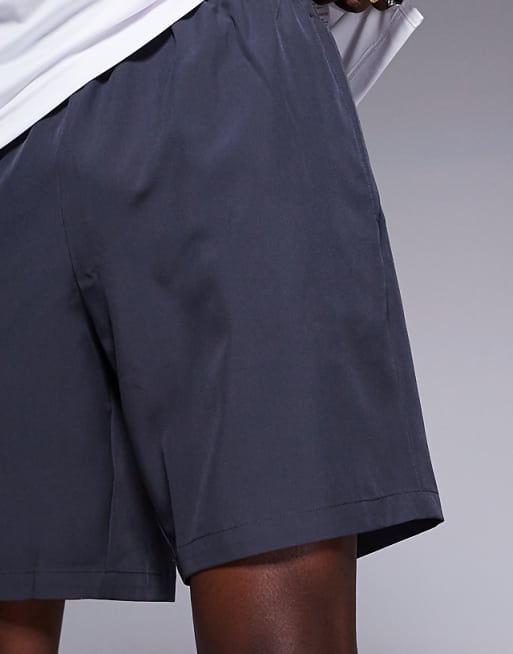 4505 Icon 7 Inch Quick Dry Training Shorts With Zip Pockets 2 Pack In Black And Charcoal