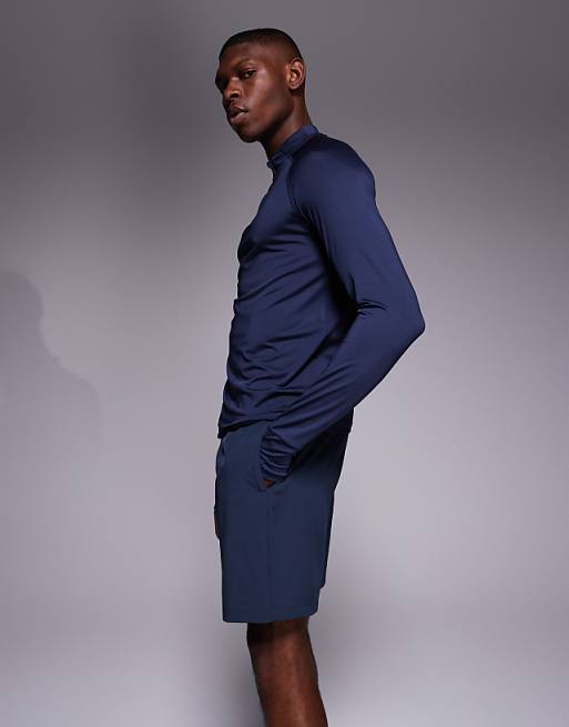 4505 Icon 7 Inch Quick Dry Training Shorts With Zip Pockets In Deep Navy