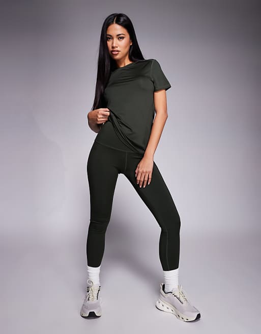 4505 Icon Active Quick Dry Performance T-shirt In Dark Khaki