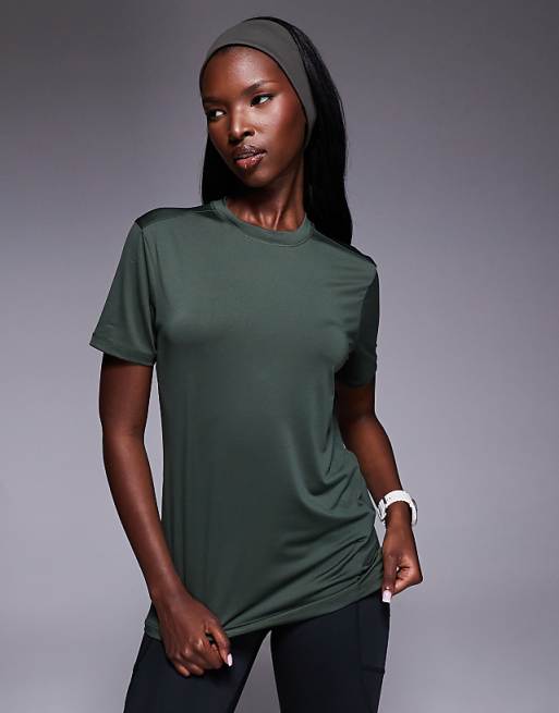 4505 Icon active quick dry performance t-shirt in dark green