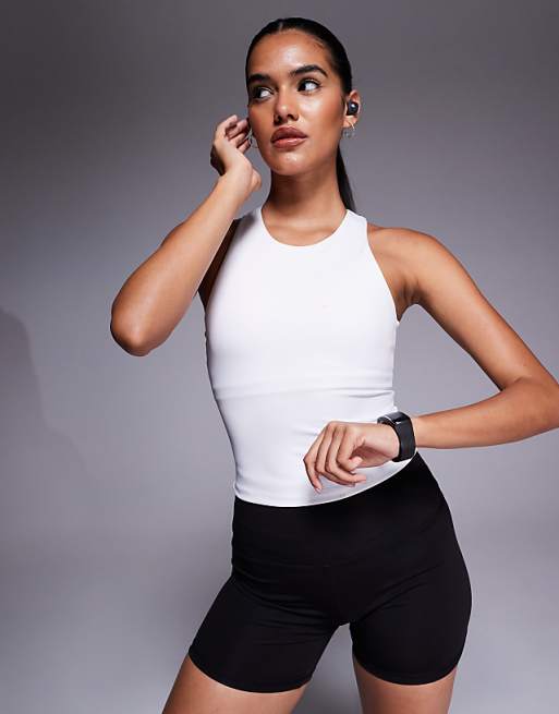 4505 Icon active vest with inner bra and removeable padding in white