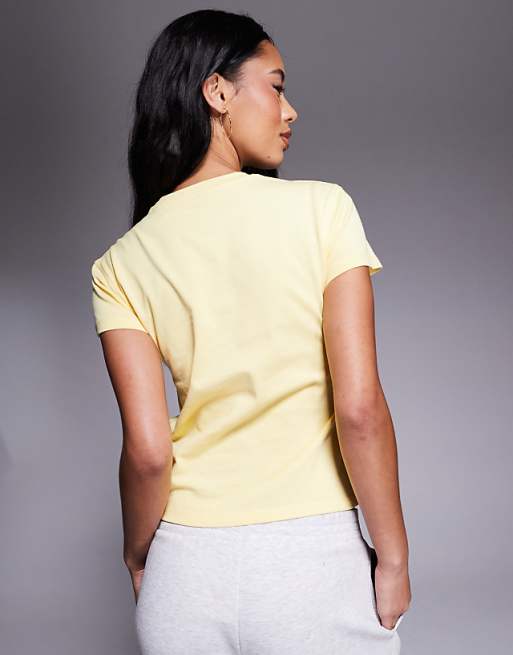 4505 Icon Cotton Boxy T-shirt With Quick Dry Finish In Lemon Yellow