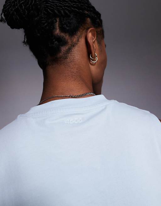 4505 Icon Cotton Drop Armhole Training Vest With Quick Dry Finish In Pale Blue