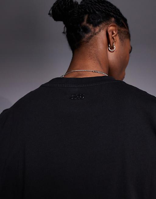 4505 Icon Cotton Oversized Pump Training Tank With Quick Dry Finish In Black