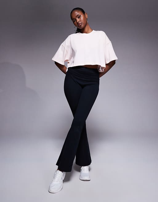 4505 Icon Heavyweight Cotton Cropped T-shirt With Quick Dry Finish In Light Pink