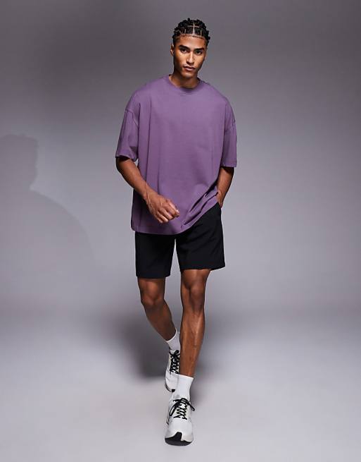 4505 Icon Heavyweight Cotton Oversized T-shirt With Quick Dry Finish In Heather