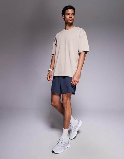 4505 Icon Heavyweight Cotton Oversized T-shirt With Quick Dry Finish In Washed Stone