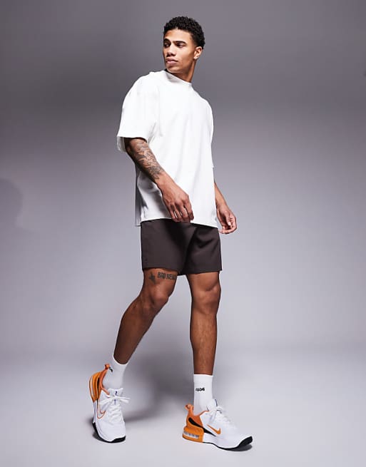 4505 Icon Heavyweight Cotton Oversized T-shirt With Quick Dry Finish In Off White