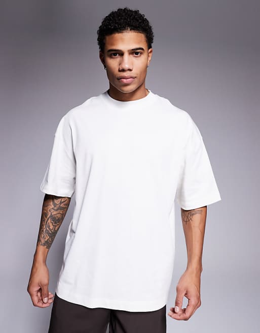 4505 Icon Heavyweight Cotton Oversized T-shirt With Quick Dry Finish In Off White