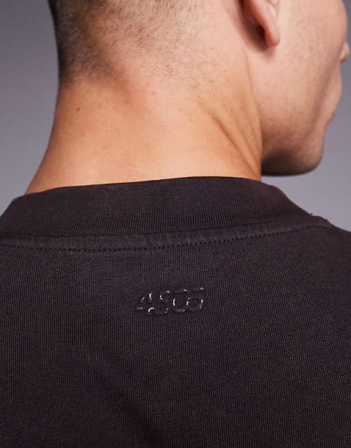 4505 Icon Heavyweight Cotton Oversized T-shirt With Quick Dry Finish In Washed Coffee