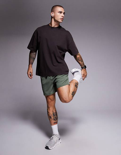 4505 Icon heavyweight cotton oversized t-shirt with quick dry finish in washed coffee