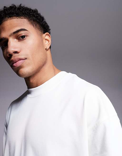 4505 Icon Heavyweight Cotton Oversized T-shirt With Quick Dry Finish In Off White