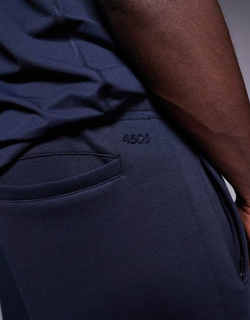 4505 Icon Heavyweight Cotton Sweat Shorts With Quick Dry Finish In Midnight Navy
